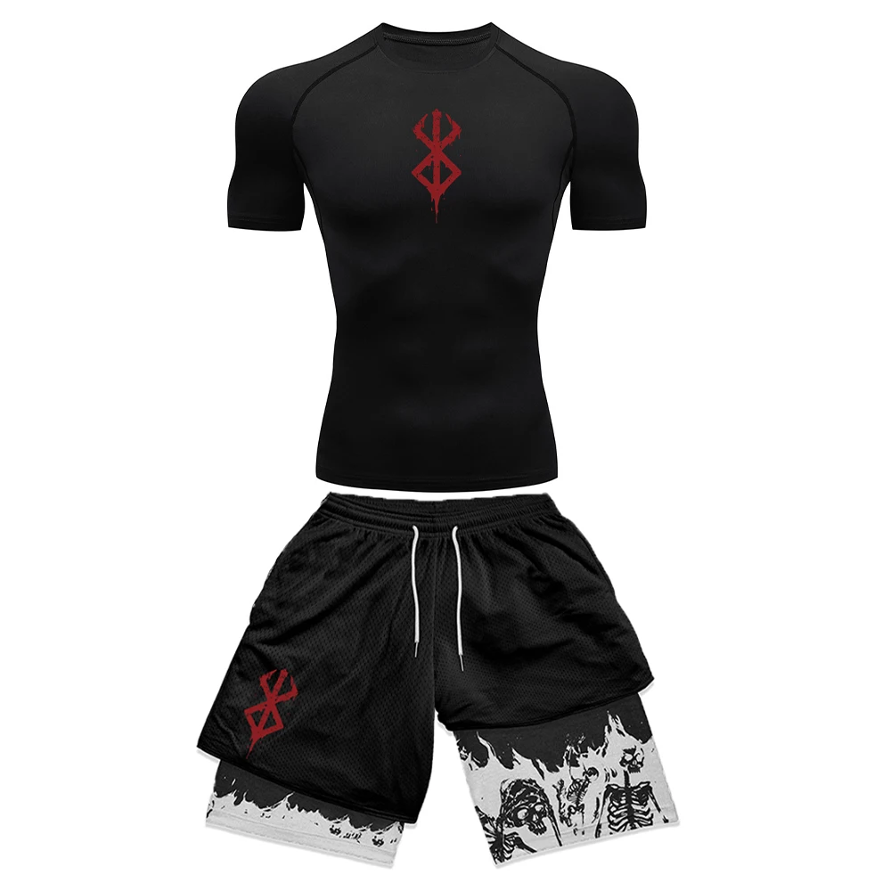 Compression Shorts Athletes - 애니메이션 디자인의 3D 프린팅 남성용 압박복
