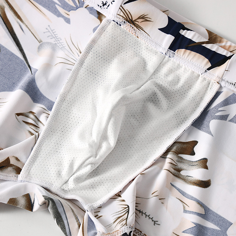 남성용 아이스 실크 소재 프린트 수영복, 드로스트링으로 - Boxer Shorts Modal 리뷰 및 가격