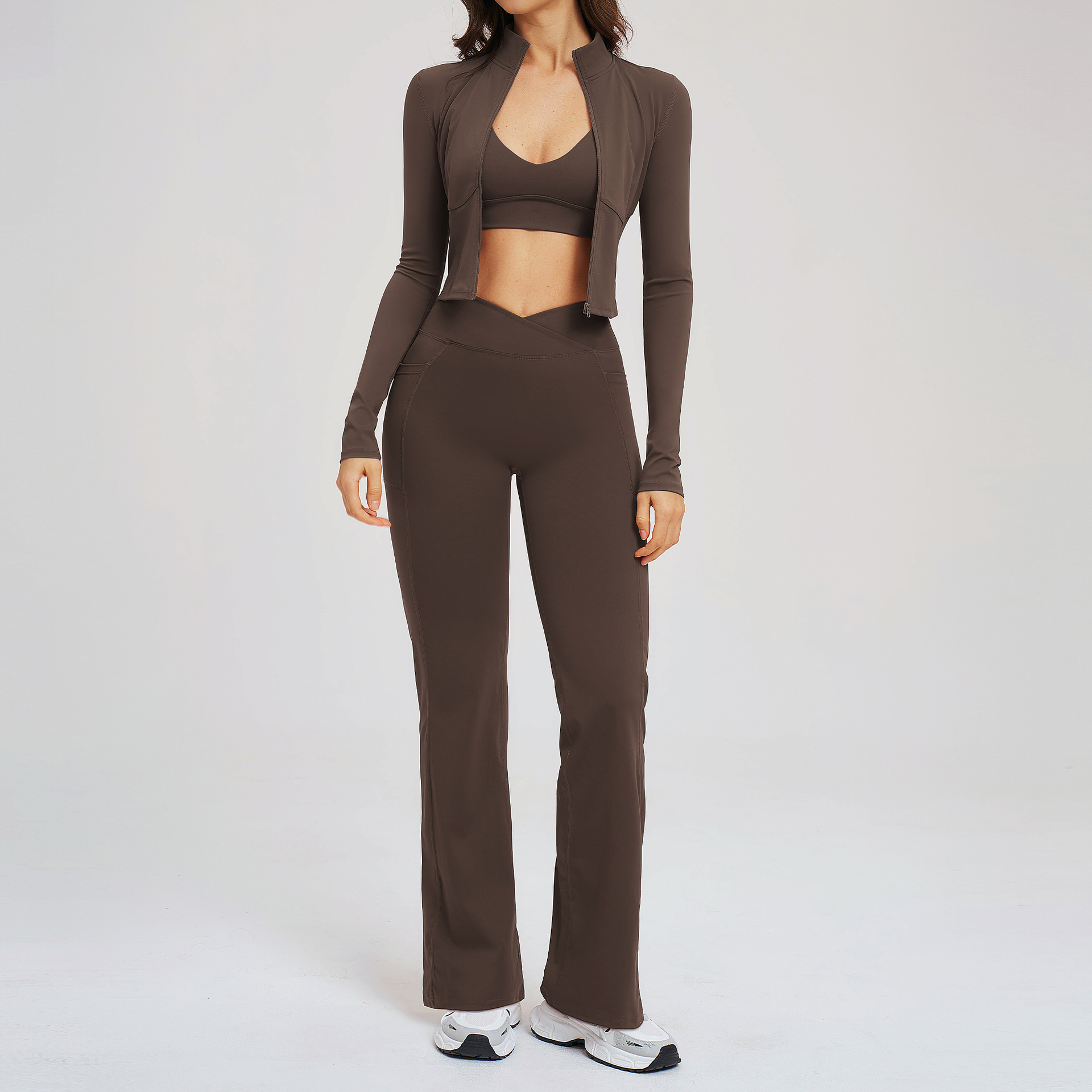 요가 세트 운동복 3종 여성 트레이닝복 스포츠웨어 짐  - Compression Long Pant 리뷰 및 가격