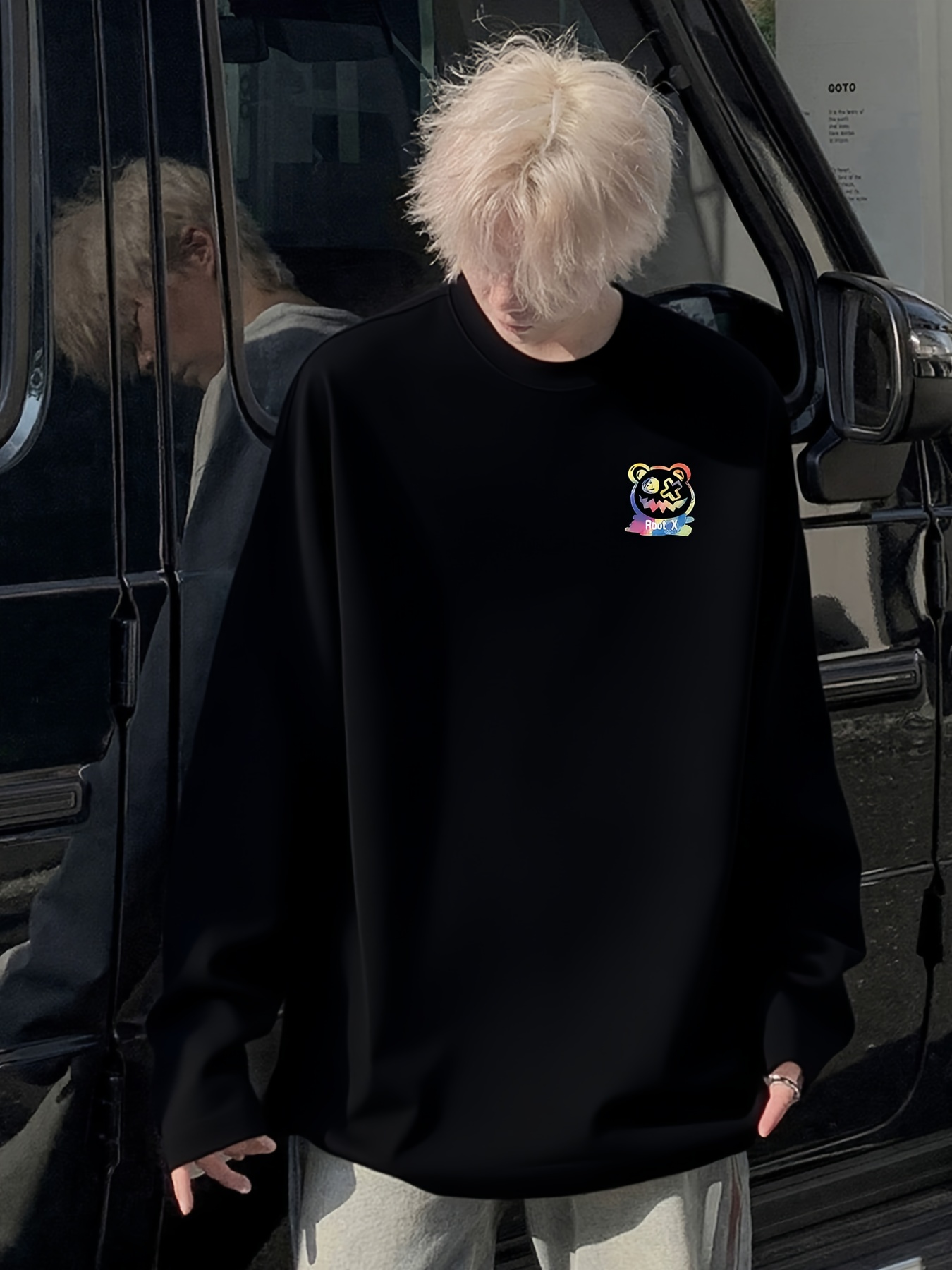 남성용 얇은 긴팔 크루넥 스웨트셔츠, 트렌디한 스타일, - Undershirt Crew Neck 리뷰 및 가격