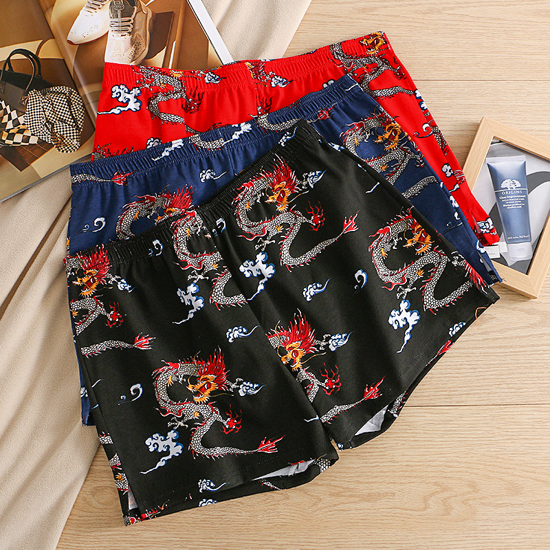 드래곤 프린트 남성 통기성 편안한 팬티 잠옷 부드러운  - Boxer Brief Pack Cotton 리뷰 및 가격