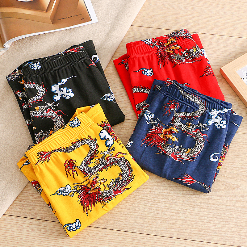 드래곤 프린트 남성 통기성 편안한 팬티 잠옷 부드러운  - Boxer Brief Pack Cotton 리뷰 및 가격